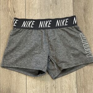 Nike Gray Athletic Shorts with Elastic Waistband